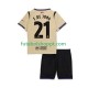 Camisola Júnior FC Barcelona Frenkie de Jong 21 UCL Alternativa Equipamento 2025-2026 Manga Curta