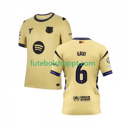 Camisola Homem FC Barcelona Gavi 6 Champions League Alternativa Equipamento 2025-2026 Manga Curta