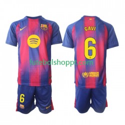Camisola Júnior FC Barcelona Gavi 6 Principais Equipamento 2025-2026 Manga Curta