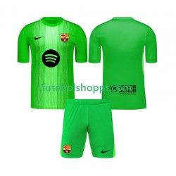 Camisola Júnior FC Barcelona Guarda-redes Principais Equipamento 2025-2026 Manga Curta