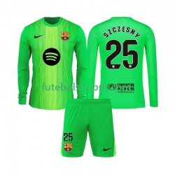 Camisola Júnior FC Barcelona Szczesny 25 Guarda-redes Principais Equipamento 2025-2026 Manga Comprida