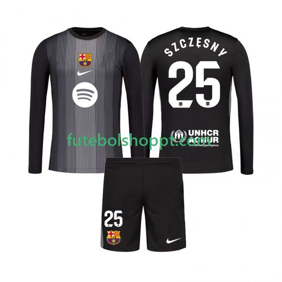 Camisola Júnior FC Barcelona Szczesny 25 Guarda-redes Terceiro Equipamento 2025-2026 Manga Comprida