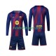 Camisola Júnior FC Barcelona Principais Equipamento 2025-2026 Manga Comprida