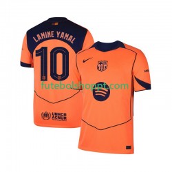 Camisola Homem FC Barcelona Lamine Yamal 10 UCL Terceiro Equipamento 2025-2026 Manga Curta