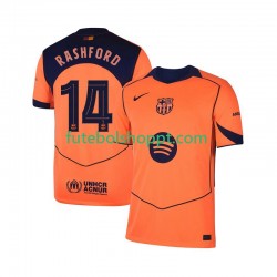 Camisola Homem FC Barcelona Marcus Rashford 14 UCL Terceiro Equipamento 2025-2026 Manga Curta