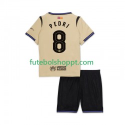 Camisola Júnior FC Barcelona Pedri 8 UCL Alternativa Equipamento 2025-2026 Manga Curta