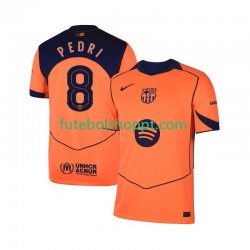 Camisola Homem FC Barcelona Pedri 8 UCL Terceiro Equipamento 2025-2026 Manga Curta