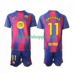 Camisola Júnior FC Barcelona Raphinha 11 Principais Equipamento 2025-2026 Manga Curta