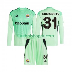 Camisola Júnior Fenerbahce Ederson Moraes 31 Guarda-redes Alternativa Equipamento 2025-2026 Manga Comprida