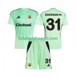 Camisola Júnior Fenerbahce Ederson Moraes 31 Guarda-redes Alternativa Equipamento 2025-2026 Manga Curta