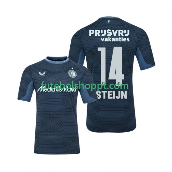 Camisola Homem Feyenoord Rotterdam Sem Steijn 14 Alternativa Equipamento 2025-2026 Manga Curta