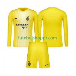 Camisola Júnior Inter de Milão Guarda-redes Alternativa Equipamento 2025-2026 Manga Comprida
