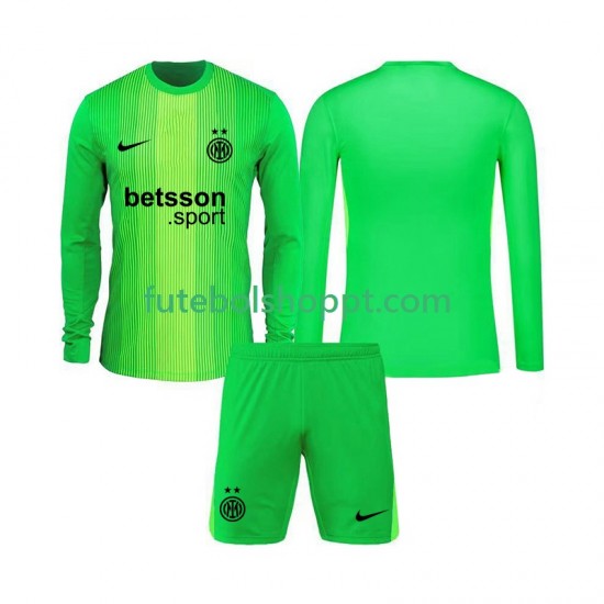 Camisola Júnior Inter de Milão Guarda-redes Terceiro Equipamento 2025-2026 Manga Comprida
