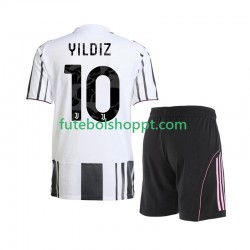 Camisola Júnior Juventus Kenan Yildiz 10 Principais Equipamento 2025-2026 Manga Curta