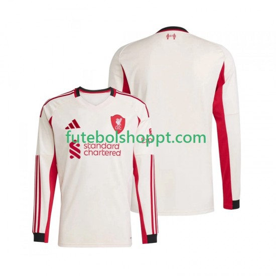 Camisola Homem Liverpool Alternativa Equipamento 2025-2026 Manga Comprida