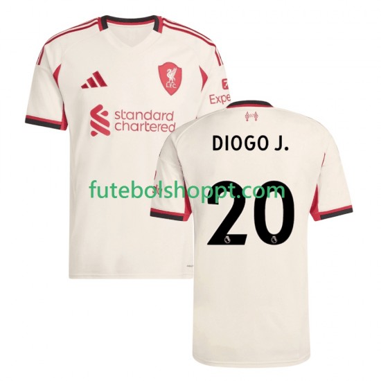 Camisola Homem Liverpool Diogo Jota 20 Alternativa Equipamento 2025-2026 Manga Curta