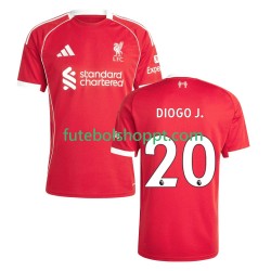 Camisola Homem Liverpool Diogo Jota 20 Principais Equipamento 2025-2026 Manga Curta
