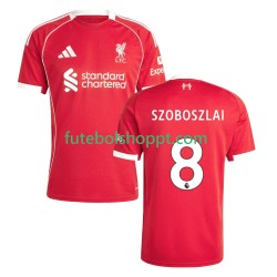 Camisola Homem Liverpool Dominik Szoboszlai 8 Principais Equipamento 2025-2026 Manga Curta