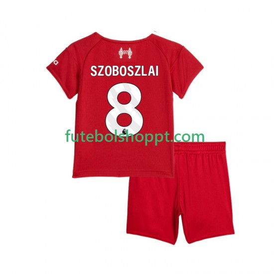 Camisola Júnior Liverpool Dominik Szoboszlai 8 Principais Equipamento 2025-2026 Manga Curta