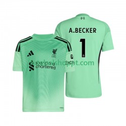 Camisola Homem Liverpool Alisson Becker 1 Guarda-redes Principais Equipamento 2025-2026 Manga Curta