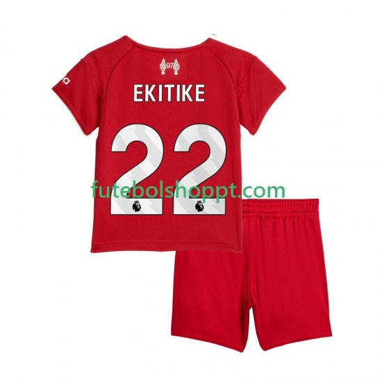 Camisola Júnior Liverpool Hugo Ekitike 22 Principais Equipamento 2025-2026 Manga Curta