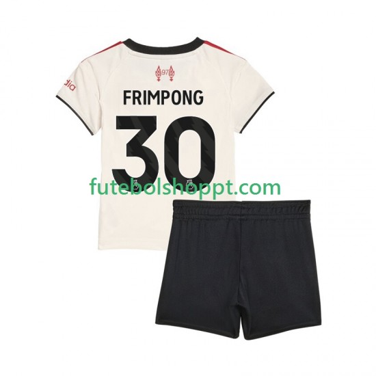 Camisola Júnior Liverpool Jeremie Frimpong 30 Alternativa Equipamento 2025-2026 Manga Curta