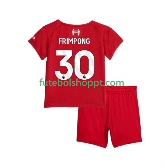 Camisola Júnior Liverpool Jeremie Frimpong 30 Principais Equipamento 2025-2026 Manga Curta