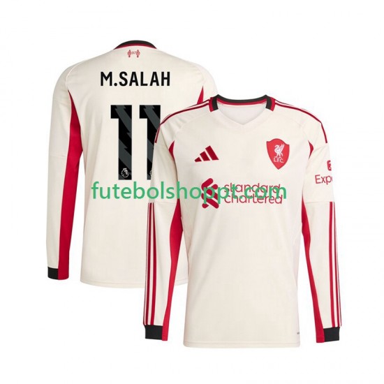 Camisola Homem Liverpool Mohamed Salah 11 Alternativa Equipamento 2025-2026 Manga Comprida