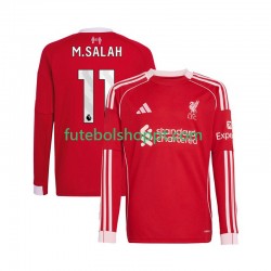 Camisola Homem Liverpool Mohamed Salah 11 Principais Equipamento 2025-2026 Manga Comprida