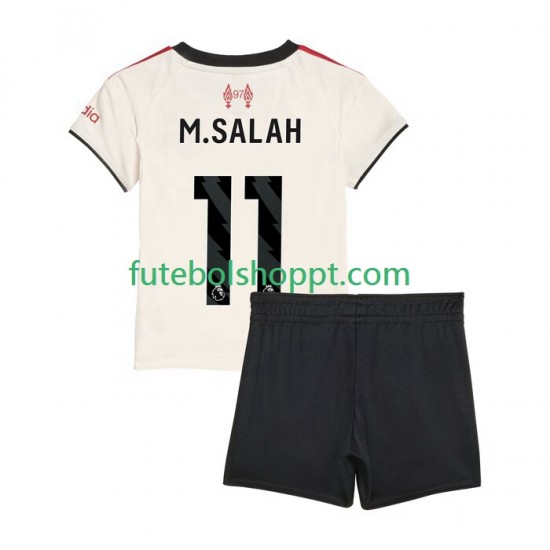 Camisola Júnior Liverpool Mohamed Salah 11 Alternativa Equipamento 2025-2026 Manga Curta