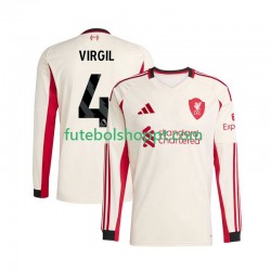 Camisola Homem Liverpool Virgil van Dijk 4 Alternativa Equipamento 2025-2026 Manga Comprida