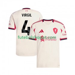 Camisola Homem Liverpool Virgil van Dijk 4 Alternativa Equipamento 2025-2026 Manga Curta