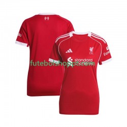 Camisola Mulher Liverpool Principais Equipamento 2025-2026 Manga Curta