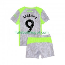 Camisola Homem Júnior Manchester City Erling Haaland 9 Terceiro Equipamento 2025-2026 Manga Curta