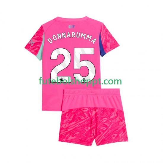 Camisola Júnior Manchester City Gianluigi Donnarumma 25 Guarda-redes Alternativa Equipamento 2025-2026 Manga Curta