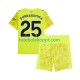 Camisola Júnior Manchester City Gianluigi Donnarumma 25 Guarda-redes Terceiro Equipamento 2025-2026 Manga Curta