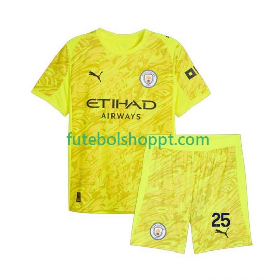 Camisola Júnior Manchester City Gianluigi Donnarumma 25 Guarda-redes Terceiro Equipamento 2025-2026 Manga Curta
