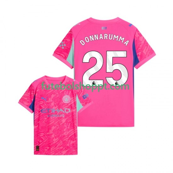 Camisola Homem Manchester City Gianluigi Donnarumma 25 Guarda-redes Alternativa Equipamento 2025-2026 Manga Curta