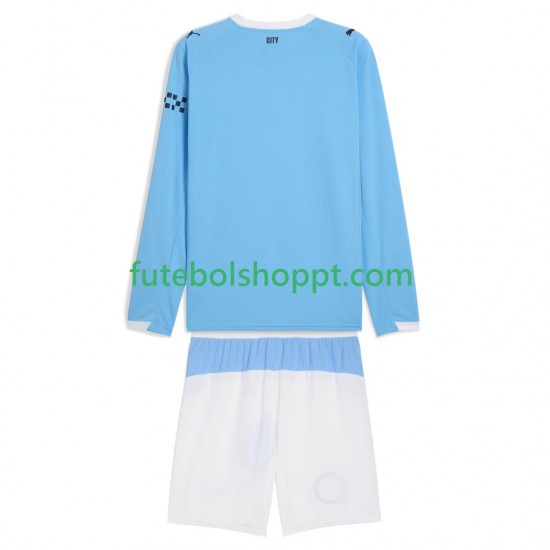 Camisola Júnior Manchester City Principais Equipamento 2025-2026 Manga Comprida