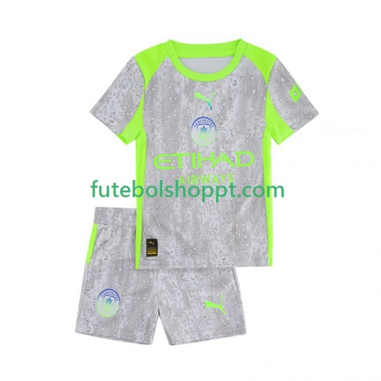 Camisola Júnior Manchester City Terceiro Equipamento 2025-2026 Manga Curta