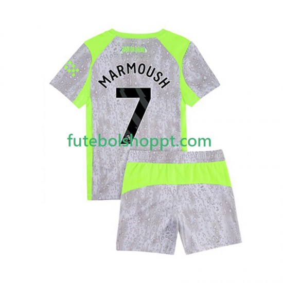 Camisola Júnior Manchester City Omar Marmoush 7 Terceiro Equipamento 2025-2026 Manga Curta