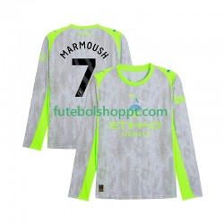 Camisola Homem Manchester City Omar Marmoush 7 Terceiro Equipamento 2025-2026 Manga Comprida