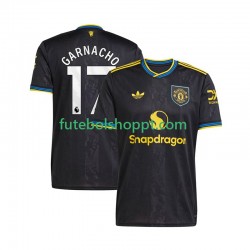 Camisola Homem Manchester United Alejandro Garnacho 17 Terceiro Equipamento 2025-2026 Manga Curta
