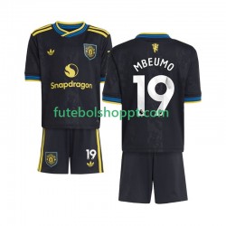 Camisola Júnior Manchester United Bryan Mbeumo 19 Terceiro Equipamento 2025-2026 Manga Curta