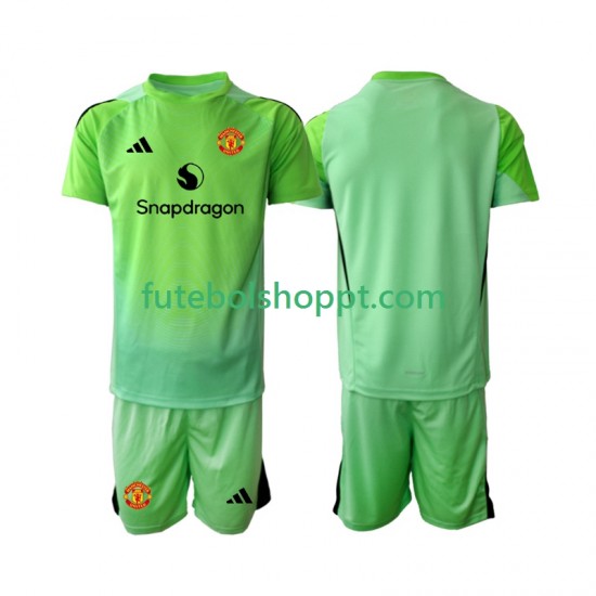 Camisola Júnior Manchester United Guarda-redes Quarto Equipamento 2025-2026 Manga Curta