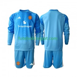 Camisola Júnior Manchester United Guarda-redes Principais Equipamento 2025-2026 Manga Comprida