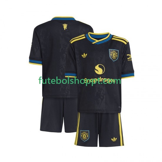 Camisola Júnior Manchester United Terceiro Equipamento 2025-2026 Manga Curta