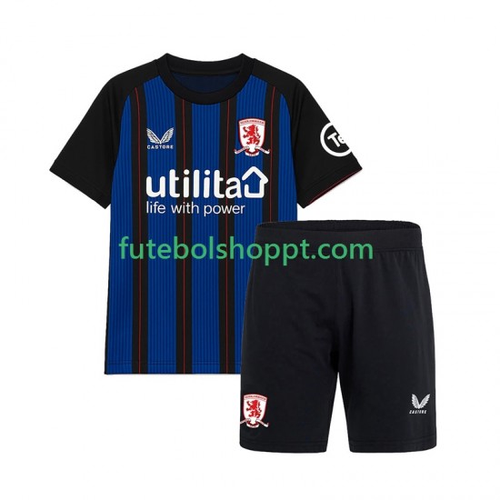 Camisola Júnior Middlesbrough Alternativa Equipamento 2025-2026 Manga Curta