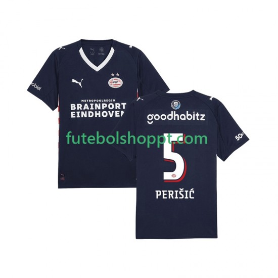 Camisola Homem PSV Eindhoven Ivan Perisic 5 Alternativa Equipamento 2025-2026 Manga Curta