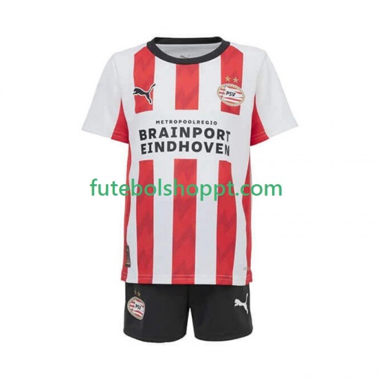 Camisola Júnior PSV Eindhoven Principais Equipamento 2025-2026 Manga Curta
